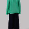 Spring Bud Raw Silk Button Down Shirt - Image 2