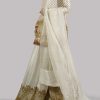 White Swan Embellished Raw Silk Set - Image 2
