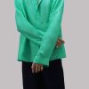 Spring Bud Raw Silk Button Down Shirt - Image 3