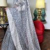 White Swan Block Printed Organza Sari - Image 5