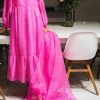 Diva Pink Organza Crystal Embellished Set