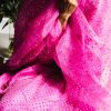 Diva Pink Organza Crystal Embellished Set - Image 3