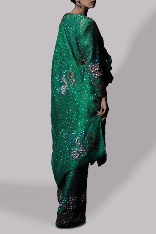 Emerald Green Organza Set - Image 2