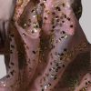 Coral Pink Organza Embellished Set - Image 3