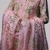 Coral Pink Organza Embellished Set - Image 4