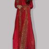 Lolipop Red Embellished Raw Silk Set