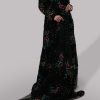 Black Maxi Raw Silk Set