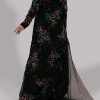 Black Maxi Raw Silk Set - Image 2
