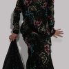 Black Maxi Raw Silk Set - Image 4