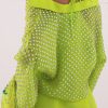 Lime Punch Embellished Raw Silk Set - Image 2