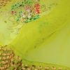 Lime Punch Embellished Raw Silk Set - Image 4
