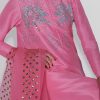 Satchet Pink Raw Silk Set - Image 3