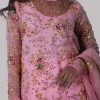 Rose Shadow Raw Silk Gharara Set - Image 3