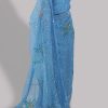 Bonnie Blue Embellished Organza Sari - Image 3