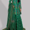 Emerald Green Raw Silk Set