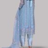Cashmere Blue Embellished Organza Set - Image 3