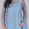 Cashmere Blue Embellished Organza Set - Image 4