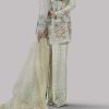 Egret Embellished Raw Silk Set - Image 3