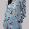 Aquamarine Embellished Organza Maxi - Image 3