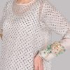 Egret Embellished Organza Maxi - Image 4