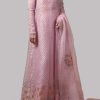 Tickled Pink Embellished Organza Maxi Set