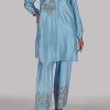 Petit Four Embellished Raw Silk Set