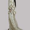 Egret Embellished Raw Silk Set - Image 2