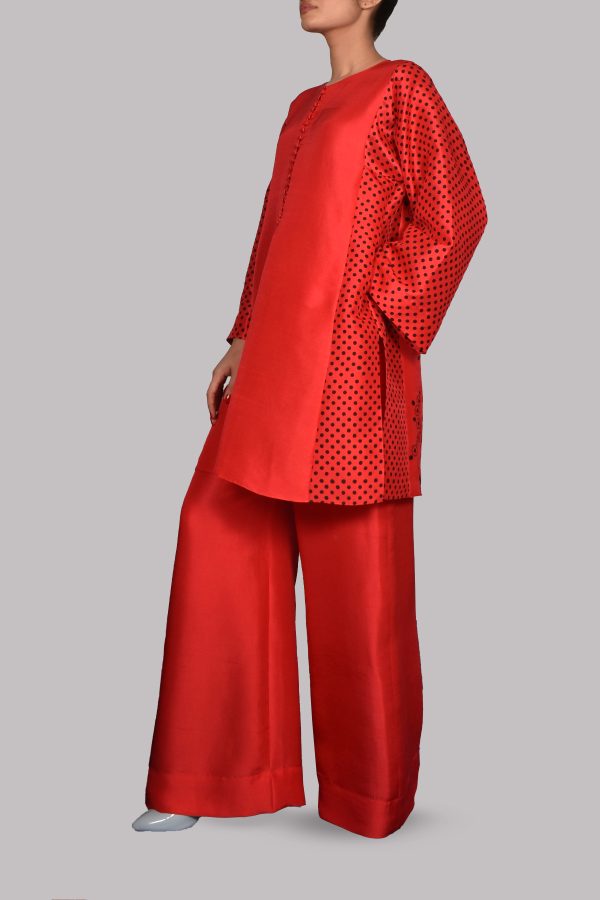 Bittersweet Block Print Raw Silk Set - Image 2
