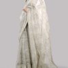 White Swan Block Printed and Embellished Organza Sari - Image 2
