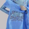 Cornflower Blue  Embellished Raw Silk Set - Image 4