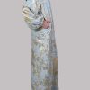 Ice Blue Italian Silk Cloqué Maxi Set - Image 2