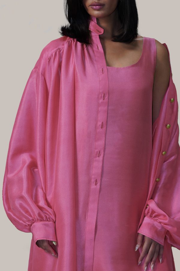 Fandango Pink Raw Silk Jacket Set - Image 5
