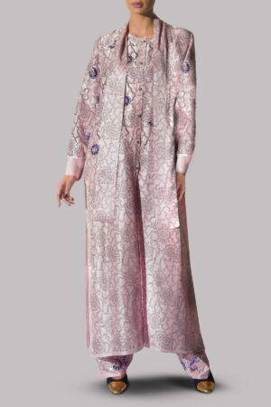 Blushing Bride Tie Up Block Printed Set