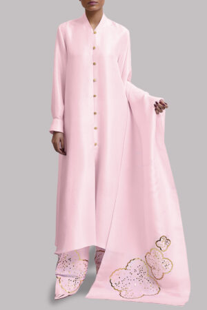 Pirouette Embellished Raw Silk Set