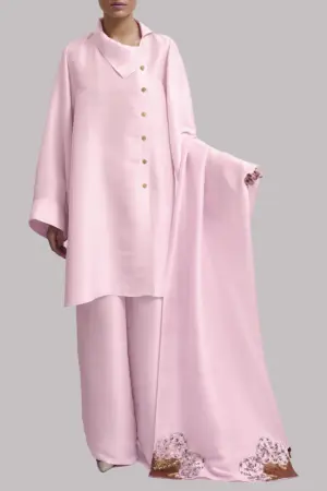 Pirouette Embellished Raw Silk Set