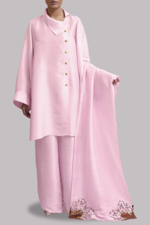 Pirouette Embellished Raw Silk Set