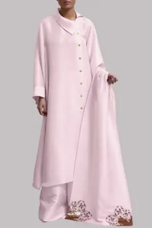 Pirouette Embellished Raw Silk Set