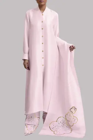 Pirouette Embellished Raw Silk Set